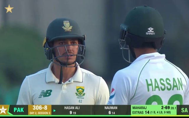 Hasan Ali and Quinton de Kock