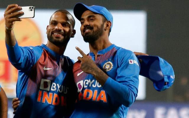 Indian openers Shikhar Dhawan and KL Rahul