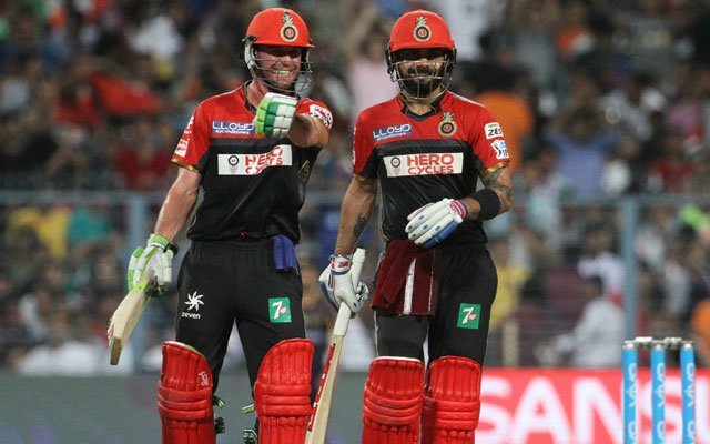 AB De Villiers and Virat Kohli RCB