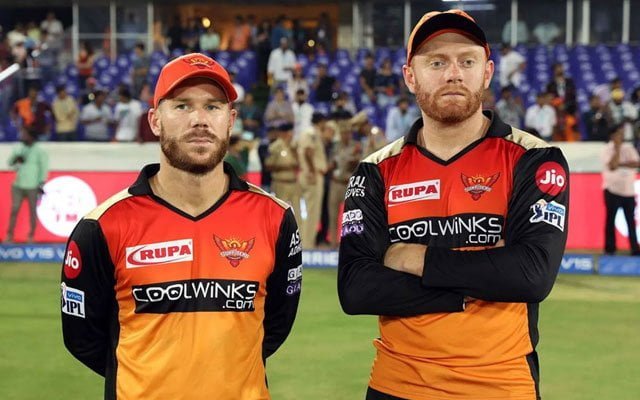 David Warner and Jonny Bairstow Sunrisers Hyderabad