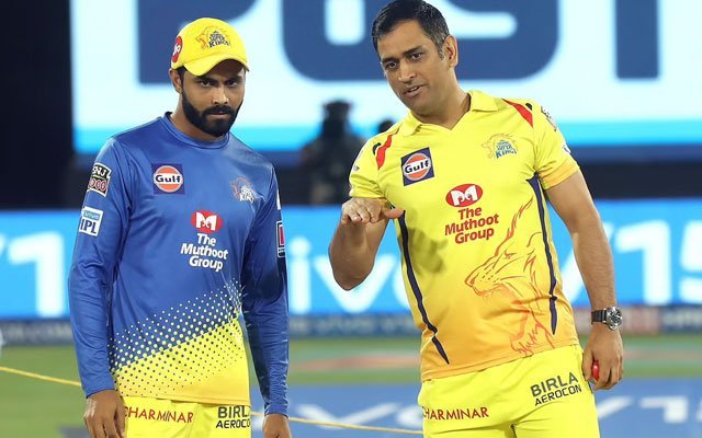 Ravindra Jadeja and MS Dhoni CSK