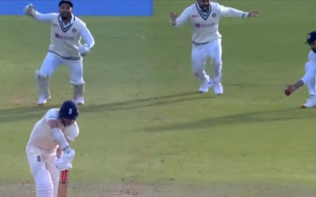 Rohit Sharma taking a great cach at slips