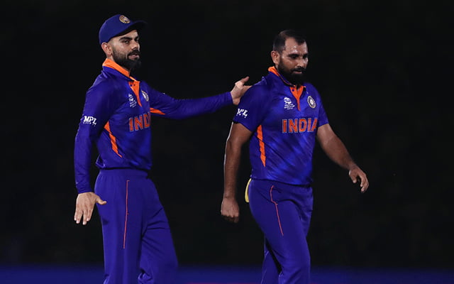 Mohammed Shami and Virat Kohli