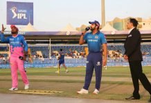 Rohit Sharma hilarious call during toss against Rajasthan Royals