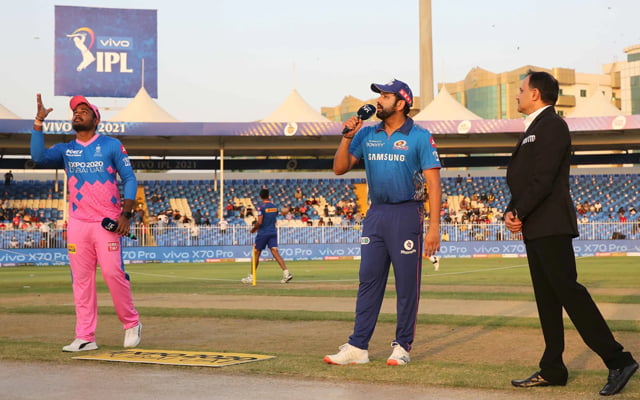 Rohit Sharma hilarious call during toss against Rajasthan Royals