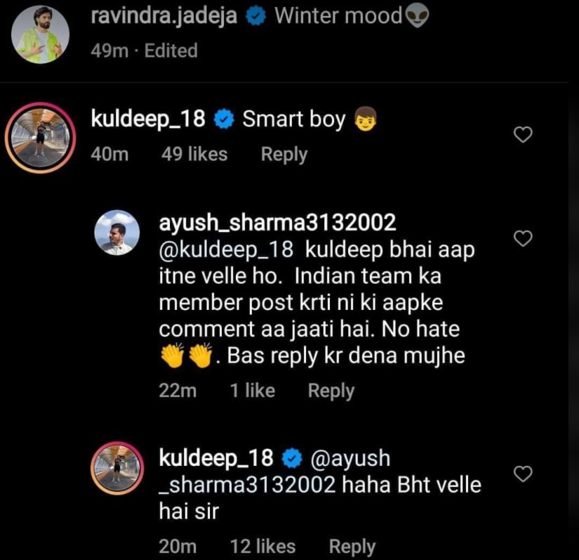 Fan calls Kuldeep Yadav 'jobless', the chinaman spinner replies to his remark