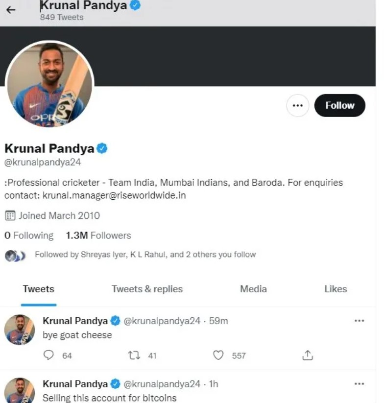 Fans reckon Krunal Pandya drunk tweeted after his omission from Team India