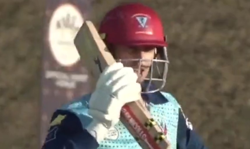 WATCH: Chris Williams lits up European Cricket League with a revenge phone-call celebration