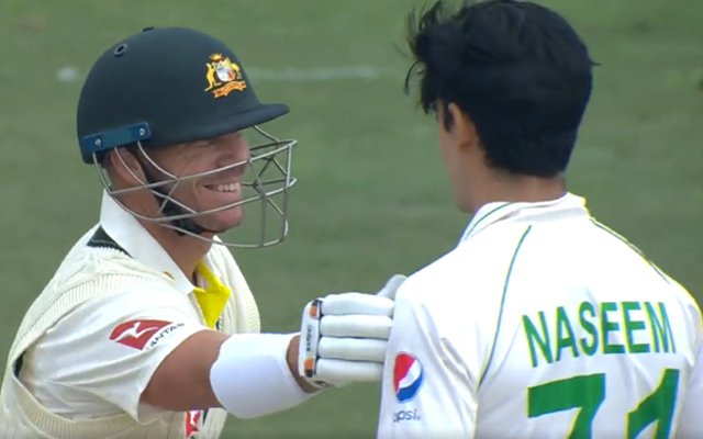 David Warner and Naseem Shah