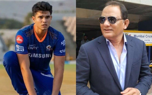 Mohammad Azharuddin and Arjun Tendulkar