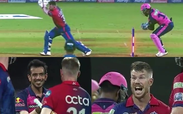 David Warner Yuzvendra Chahal