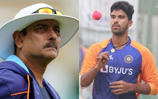 Ravi Shastri and Washington Sundar