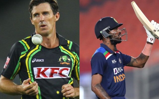 Brad Hogg Hardik Pandya