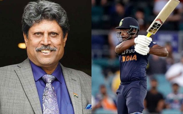 Kapil Dev and Sanju Samson