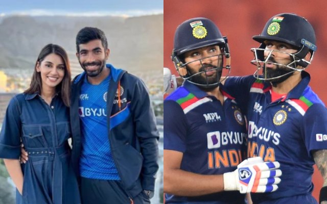 Sanjana Ganesan Virat Kohli Rohit Sharma